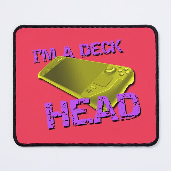 Item preview, I'm A Deck Head - Handheld Game Console - Purple Yellow designed and sold by RetroGDesigns.