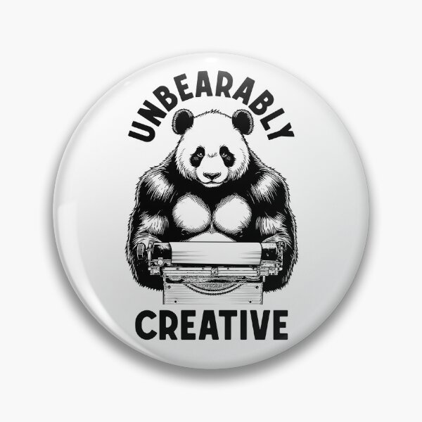 Item preview, Funny Writer Author Novelist Unbearably Creative Panda Pun designed and sold by GrandeDuc.