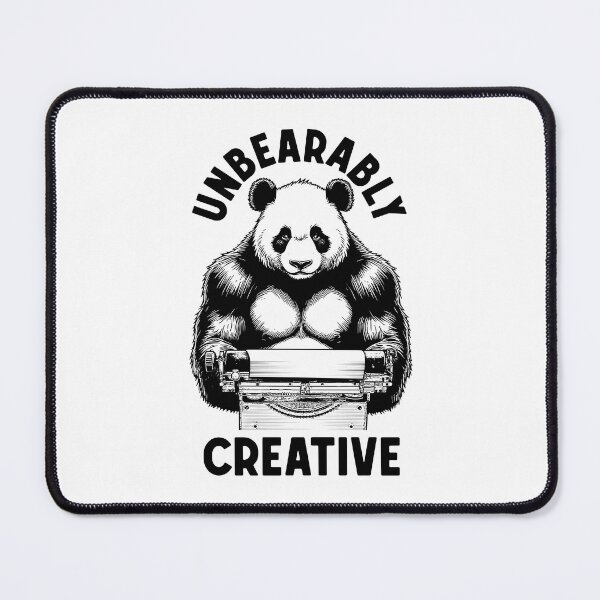 Item preview, Funny Writer Author Novelist Unbearably Creative Panda Pun designed and sold by GrandeDuc.