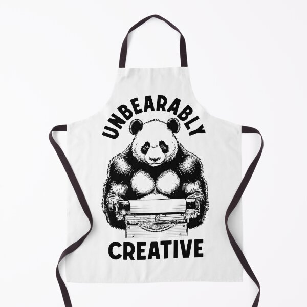 Item preview, Funny Writer Author Novelist Unbearably Creative Panda Pun designed and sold by GrandeDuc.