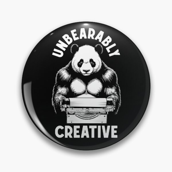 Item preview, Funny Writer Author Novelist Unbearably Creative Panda Pun designed and sold by GrandeDuc.