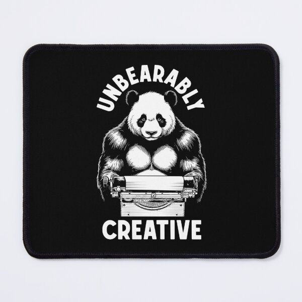 Item preview, Funny Writer Author Novelist Unbearably Creative Panda Pun designed and sold by GrandeDuc.