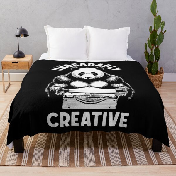 Item preview, Funny Writer Author Novelist Unbearably Creative Panda Pun designed and sold by GrandeDuc.