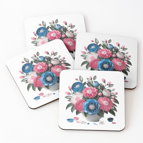 Item preview, quilled flower illustration designed and sold by PrintBreeze.