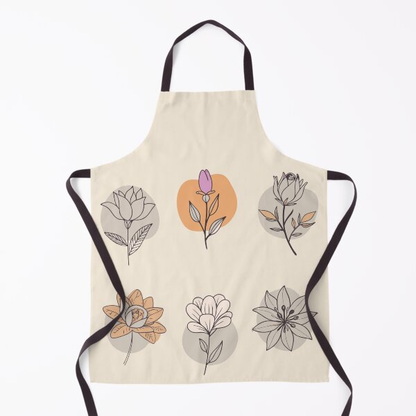 Item preview, cute vintage pastel flowers watercolor set plant lineart designed and sold by rlav123.