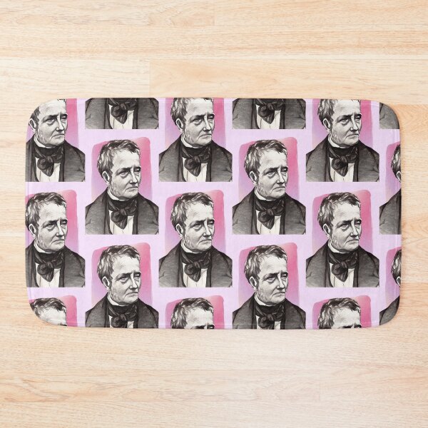 Item preview, English Writer Thomas De Quincey - pink - illustration  designed and sold by Litstoy.