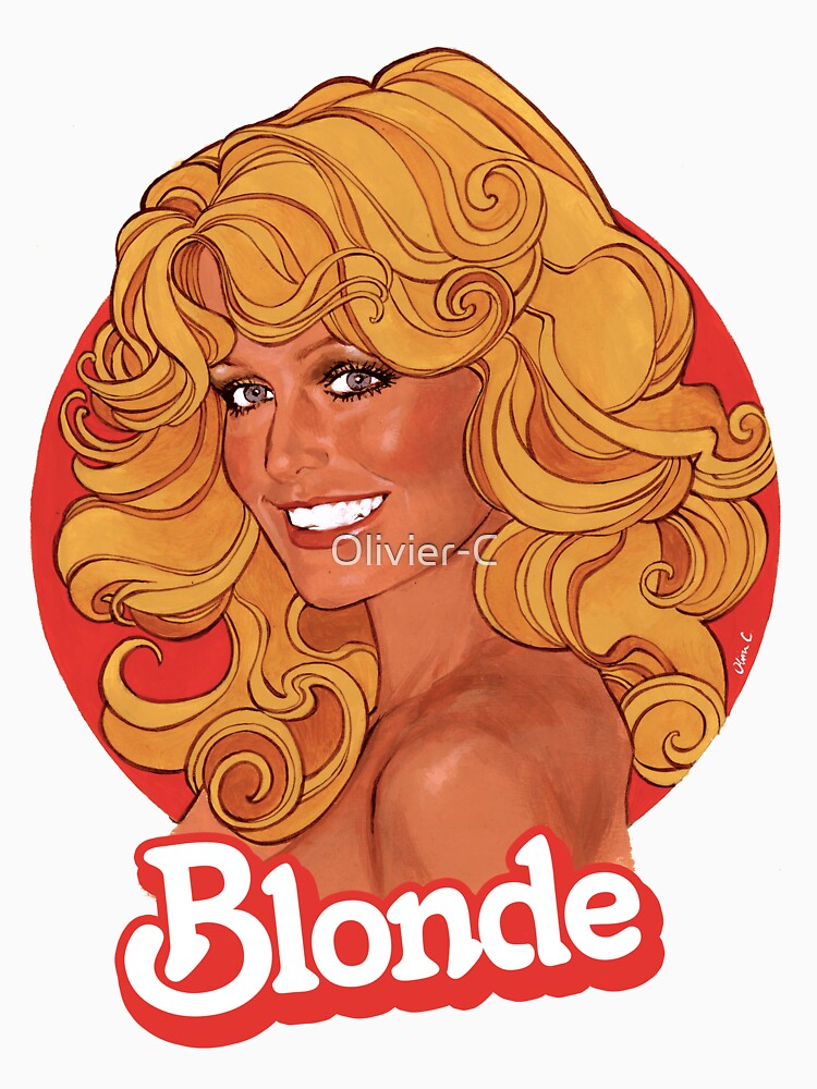 Blonde T Shirt For Sale By Olivier C Redbubble Farrah T Shirts Fawcett T Shirts Blonde 