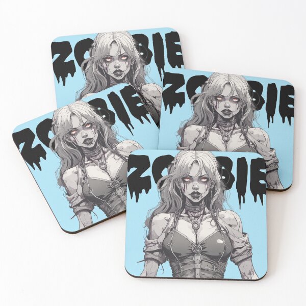 Item preview, Hot Zombie Anime Chick "Zombie" designed and sold by KnottyToons.