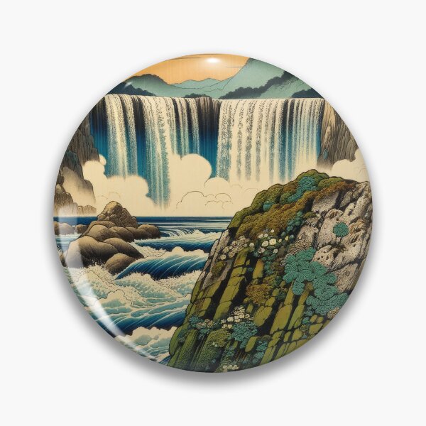 Item preview, Heading Towards Honoaken Falls - A Contemporary Ukiyo-e Nature Landscape designed and sold by Kijiermono.