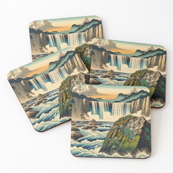 Item preview, Heading Towards Honoaken Falls - A Contemporary Ukiyo-e Nature Landscape designed and sold by Kijiermono.