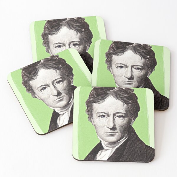 Item preview, English Poet Charles Lamb - mint Green - illustration  designed and sold by Litstoy.