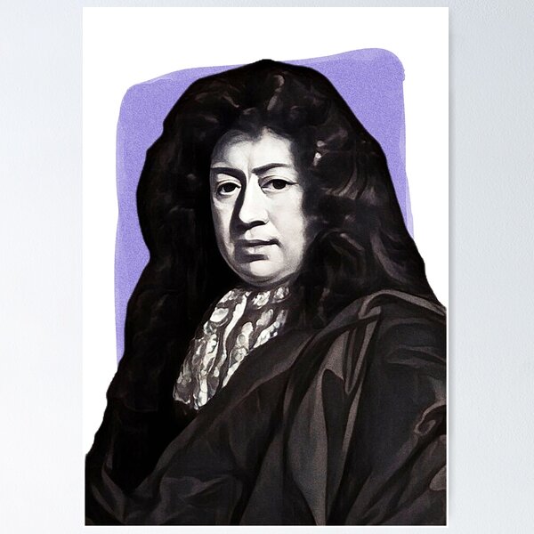 Artikelvorschau, Englischer Tagebuchschreiber Samuel Pepys - Purple - Illustration entworfen und verkauft von Litstoy.