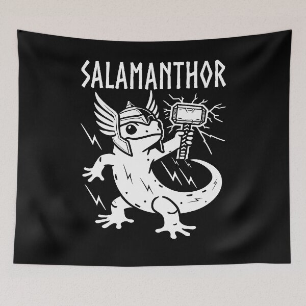 Item preview, salamanthor salamander funny viking vikings odin valhalla pun designed and sold by teeartforyou.