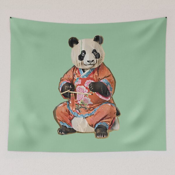 Item preview, Panda in national costume designed and sold by PTDIGITALART88.