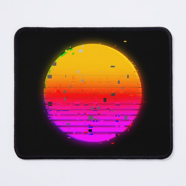 Item preview, Glitch Retro Synthwave Sun designed and sold by d.analog.
