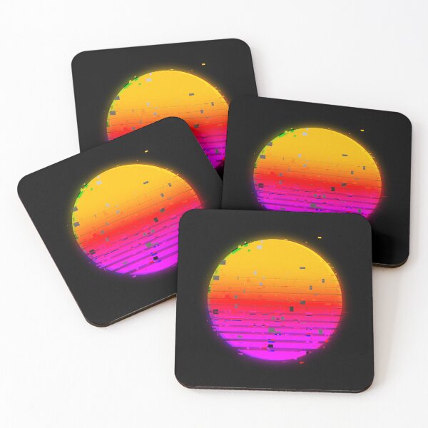 Item preview, Glitch Retro Synthwave Sun designed and sold by d.analog.