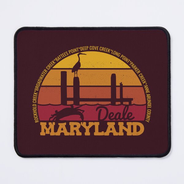 Item preview, Deale Maryland Sunset Retro Local Pride Logo designed and sold by CRHPOD20.