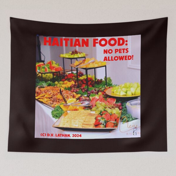 Item preview, Haitian Food-No Pets Allowed designed and sold by Radicomics.
