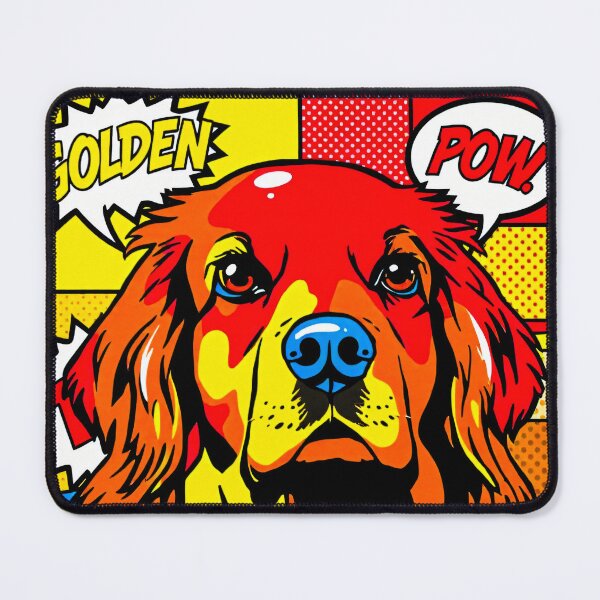 Item preview, Sun-Powered Pup Retro Golden Retriever Design designed and sold by Cute-Cuddles.