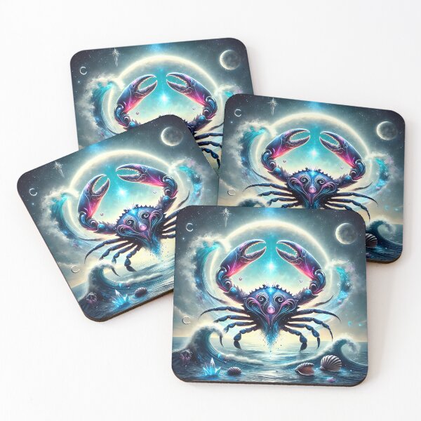 Item preview, Cancer Zodiac Cosmic Fantasy Art Design designed and sold by ZetaDream.