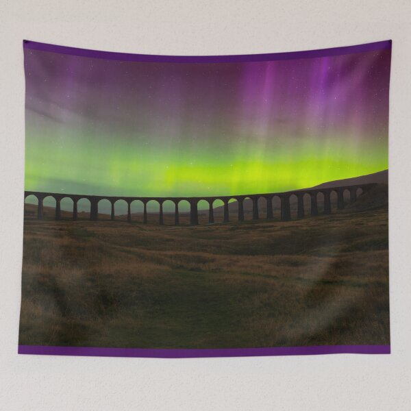 Item preview, Ribblehead Viaduct Aurora Borealis designed and sold by Alisonchambers2.
