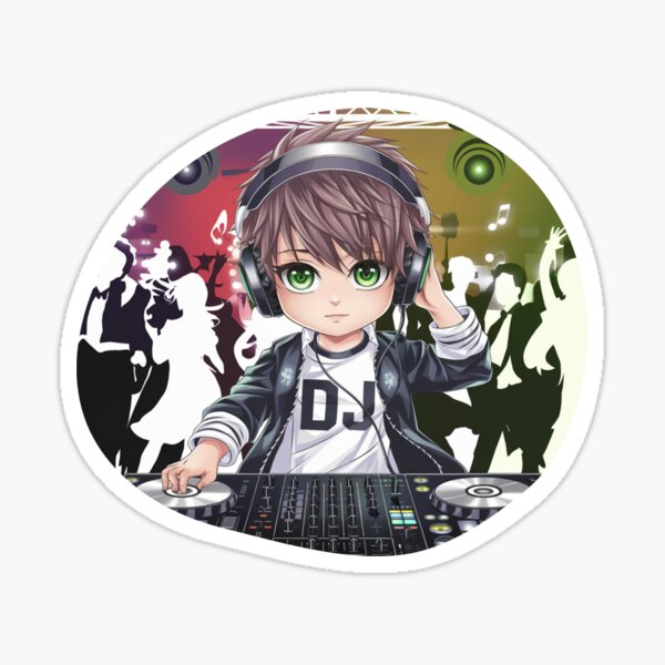 Item preview, DJ Chibi boy designed and sold by CookiesMerch.