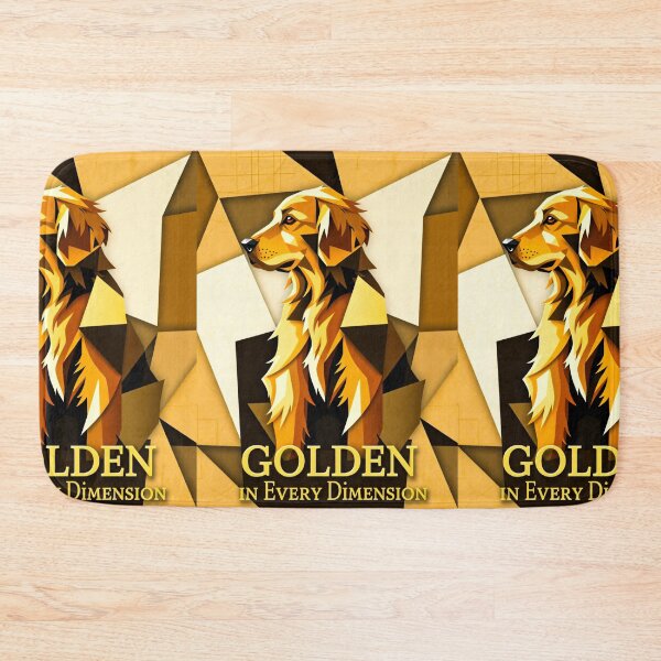 Item preview, Golden Dimensions Geometric Retriever Art designed and sold by Cute-Cuddles.