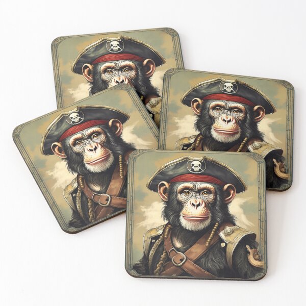 Item preview, The Chimpanzee Pirate  designed and sold by Boxing Kangaroo Retail Company.