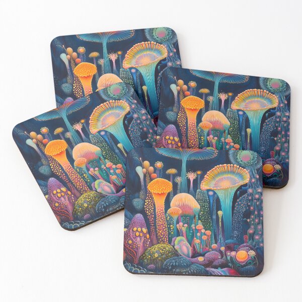 Item preview, Psychedelic glowing surreal spores  designed and sold by HarmonicDaze.