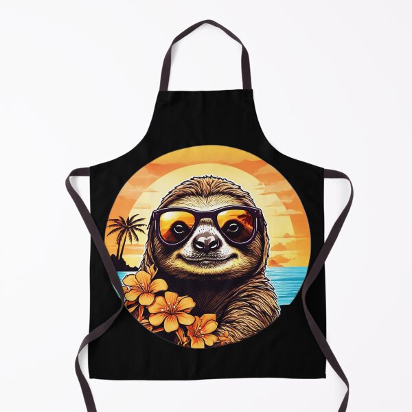 Item preview, Sloth with Sunglasses at Sunset on a Hawaiian Beach designed and sold by NautiChic.