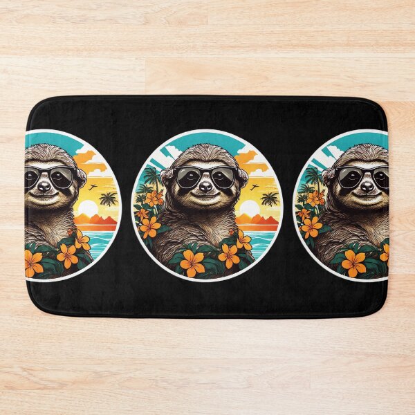 Item preview, Beach Sloth with Sunglasses in Hawaii designed and sold by NautiChic.