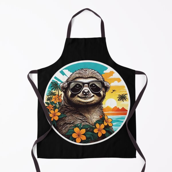 Item preview, Beach Sloth with Sunglasses in Hawaii designed and sold by NautiChic.