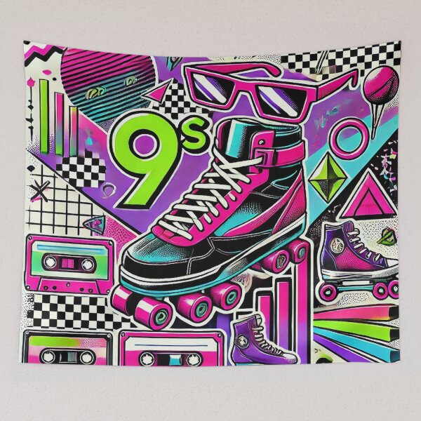 Item preview, Roller Disco Vibes: A Throwback to the 90s designed and sold by aunins7.
