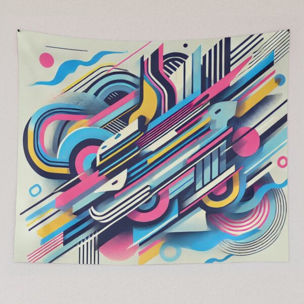 Item preview, Abstract Symphony: Lines, Curves, and Color Explosion designed and sold by aunins7.