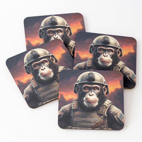 Item preview, Sergeant Chimp designed and sold by Boxing Kangaroo Retail Company.