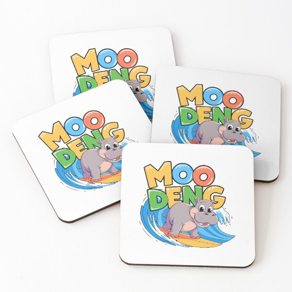 Item preview, Moo Deng Viral Baby Hippo Sensation Thailand Surfing Surfer designed and sold by w1ckerman.