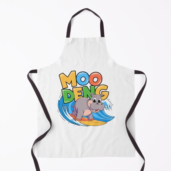 Item preview, Moo Deng Viral Baby Hippo Sensation Thailand Surfing Surfer designed and sold by w1ckerman.