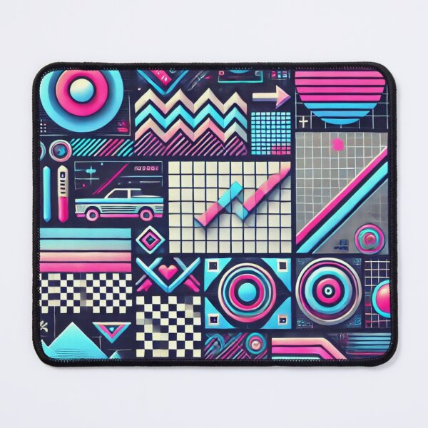 Item preview, Futuristic 80s Vibes: Neon Geometry in Motion designed and sold by aunins7.
