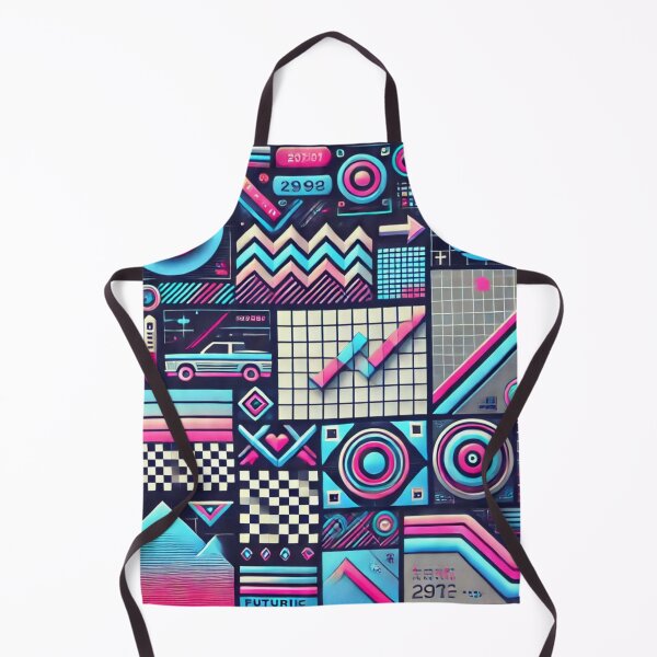Item preview, Futuristic 80s Vibes: Neon Geometry in Motion designed and sold by aunins7.