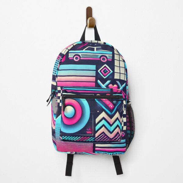 Item preview, Futuristic 80s Vibes: Neon Geometry in Motion designed and sold by aunins7.