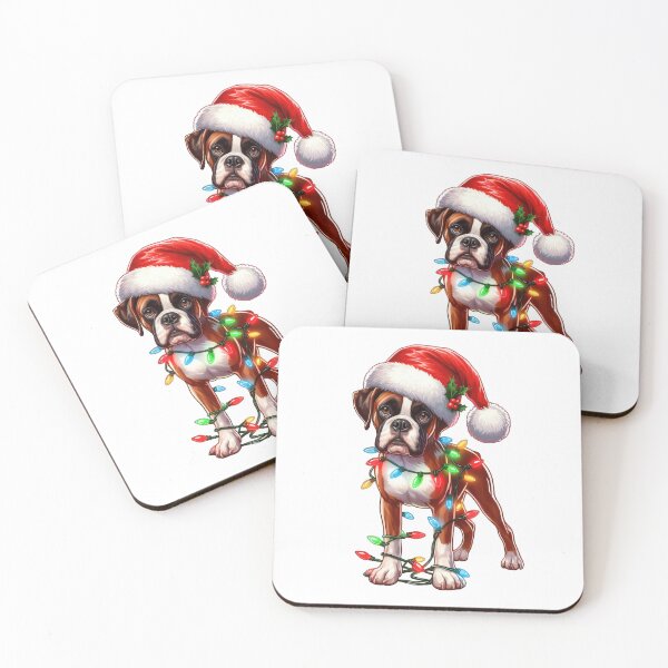 Item preview, Boxer Dog Christmas designed and sold by doodIllustrate.