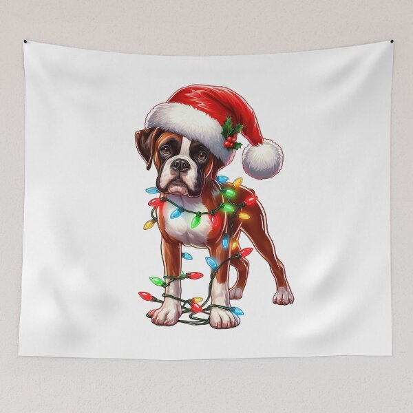 Item preview, Boxer Dog Christmas designed and sold by doodIllustrate.
