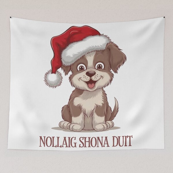 Item preview, Nollaig Shona Duit Irish Puppy designed and sold by REAL IRISH GIFTS.