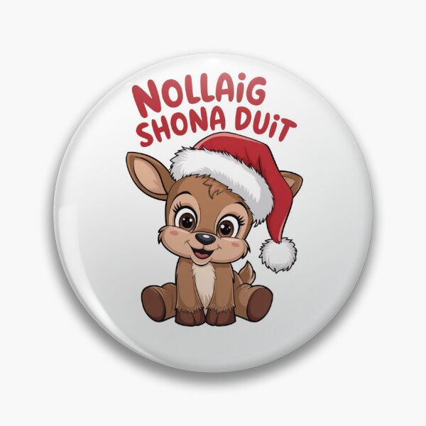Item preview, Nollaig Shona Duit Irish Baby Reindeer designed and sold by REAL IRISH GIFTS.