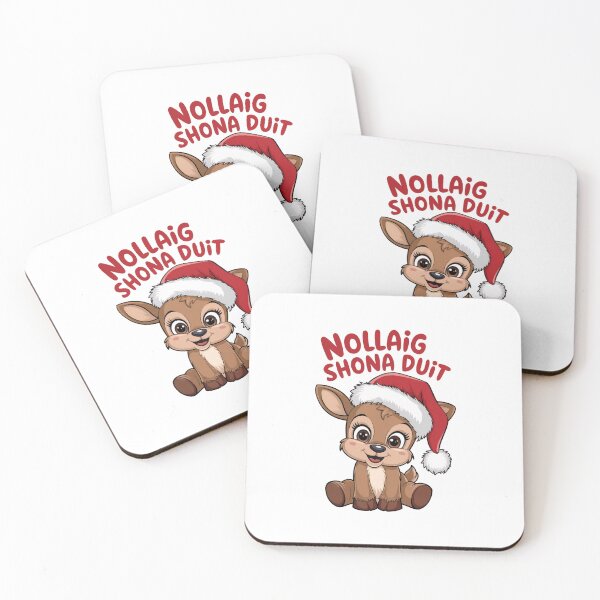 Item preview, Nollaig Shona Duit Irish Baby Reindeer designed and sold by REAL IRISH GIFTS.
