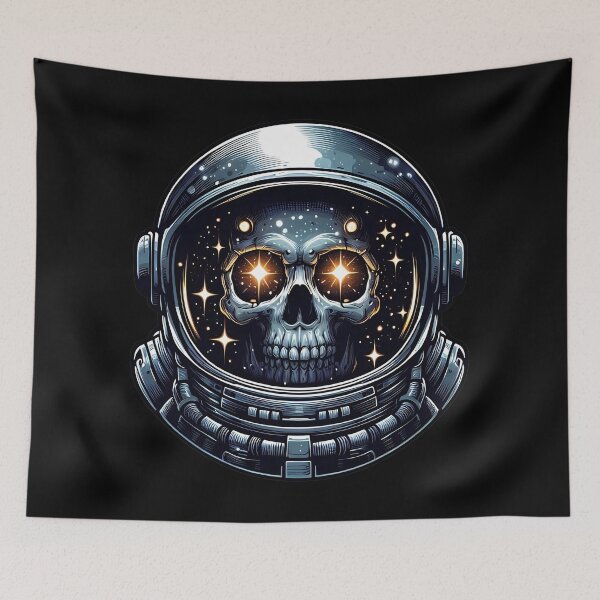 Item preview, Galactic Skull Astronaut Glow designed and sold by JavisSRDesign.