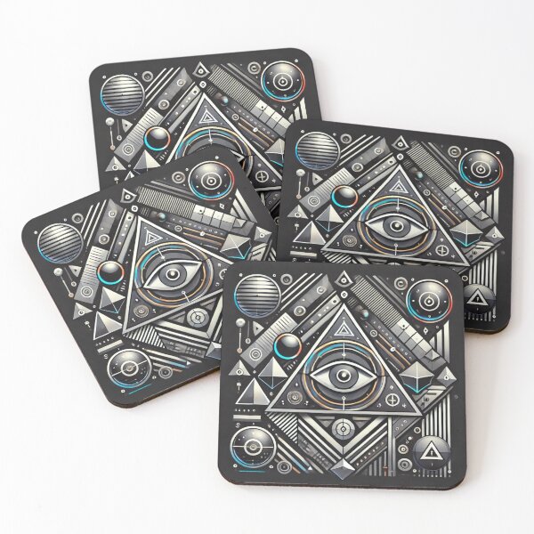 Item preview, Illuminati Eye: A Geometric Exploration of Mystical Symbols designed and sold by aunins7.