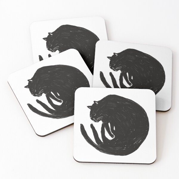 Item preview, Sleeping black cat designed and sold by Nigh-designs.