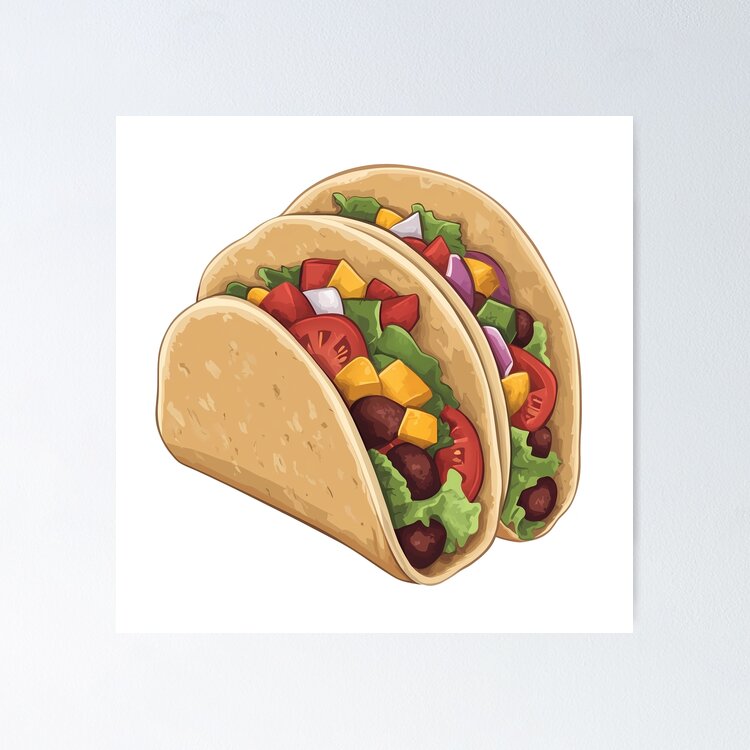 Poster Yummy Taco Fiesta! Delicious tacos