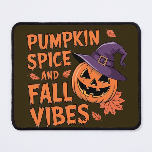 Item preview, Pumpkin Spice and Fall Vibes with Jack O' Lantern & Witch Hat designed and sold by pnidesign.